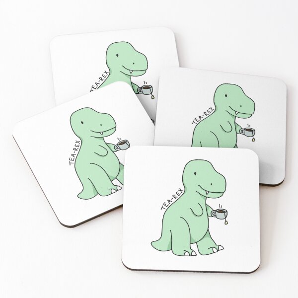 Item preview, 'tea-rex' illustration designed and sold by bloemsgallery.