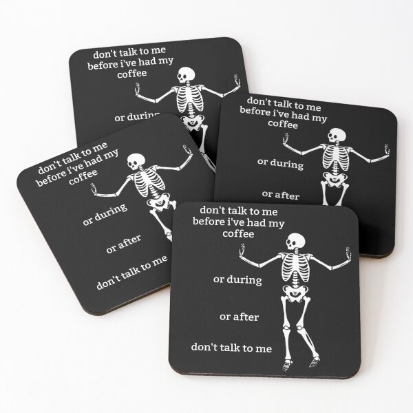 Item preview, Sassy Skeleton "Don't talk to me" Funny Saying designed and sold by sassyskeleton.
