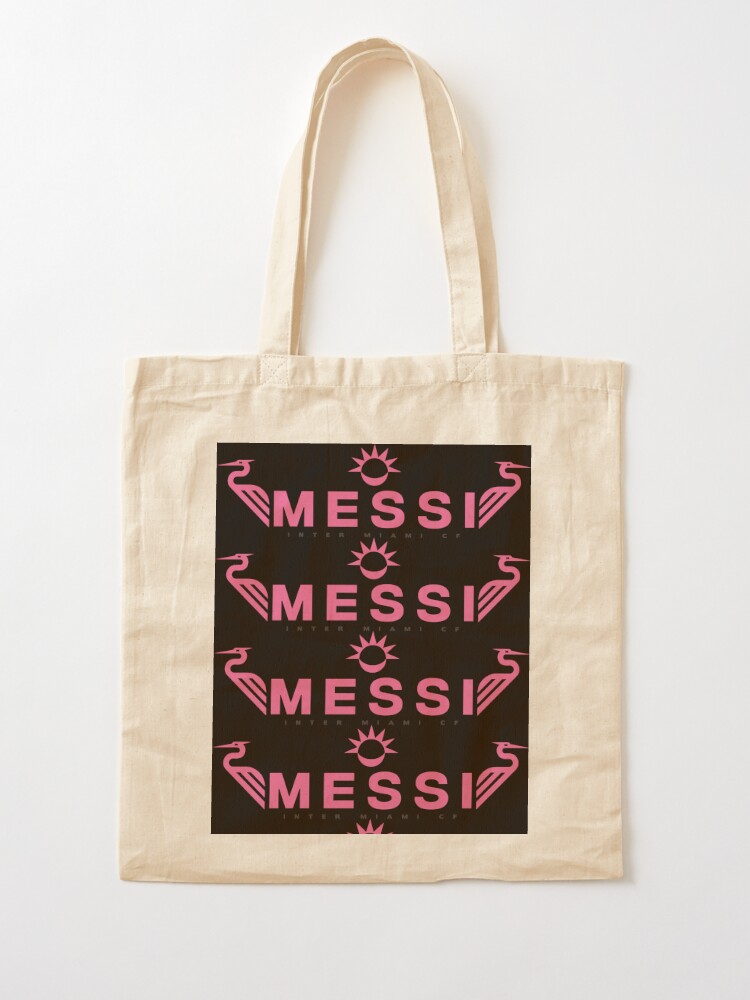 Canvas Tote Bag Reusable Messi Design with Cup Argentina Champion