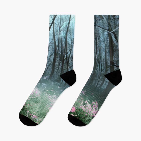 Item preview, Enchanted Bloom: A Haunting Pink Flowered Forest - Original and Unique Picture - Rare Find designed and sold by Bridie  OBrien.