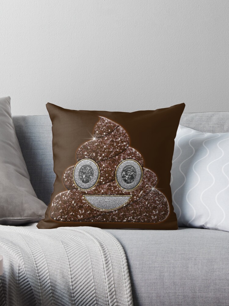 Cojin for Sale con la obra Cara de emoji de caca de millsyb Redbubble