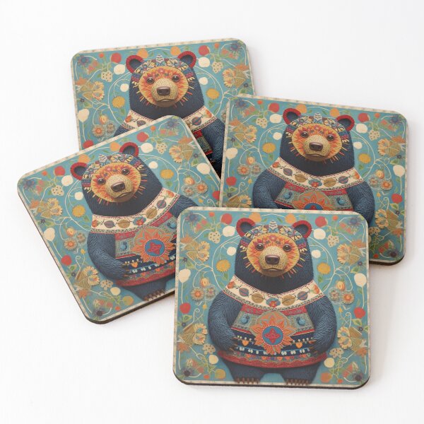 Item preview, mother bear, folk art style designed and sold by SBD-Shop.