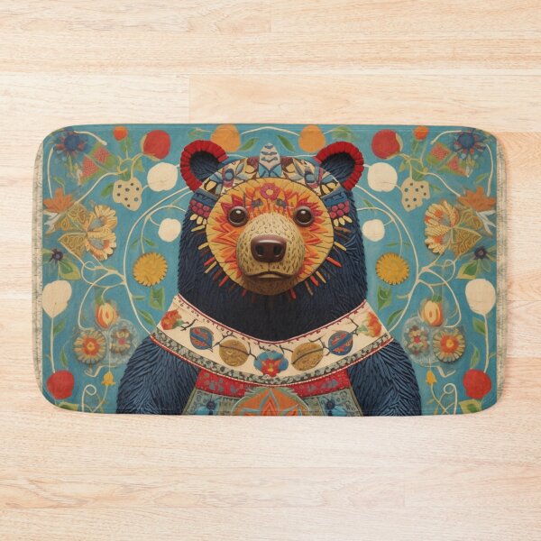 Item preview, mother bear, folk art style designed and sold by SBD-Shop.