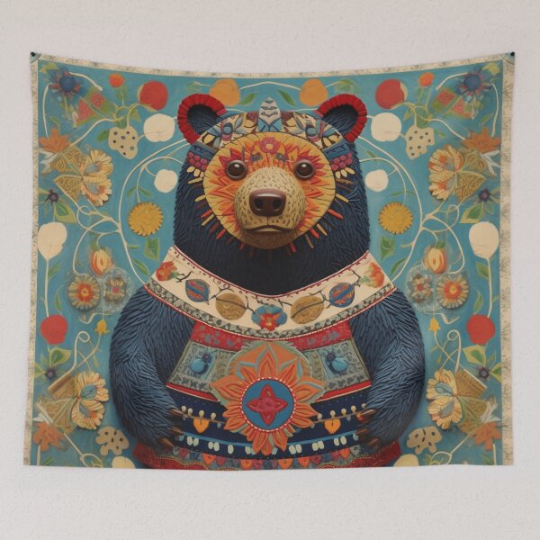 Item preview, mother bear, folk art style designed and sold by SBD-Shop.
