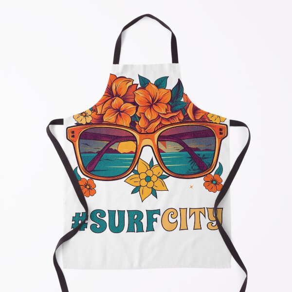 Item preview, Surf City, El Salvador C.A.- Reflection of the ocean on glasses and orange flowers designed and sold by PatriciaReyes.