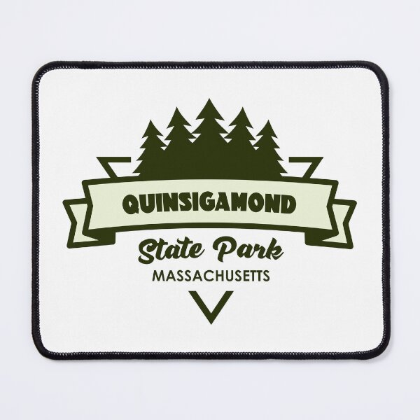 Item preview, Quinsigamond State Park Massachusetts Trees And Ribbon designed and sold by bivenart.