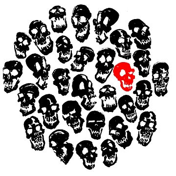 Artwork thumbnail, Black on Black Skulls by Jason Cheeseman-Meyer