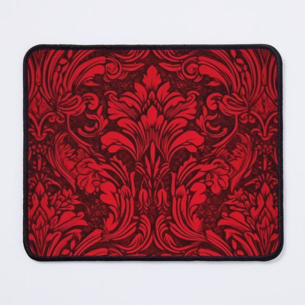 Item preview, Elegant red crushed velvet pattern designed and sold by Foxclothier.