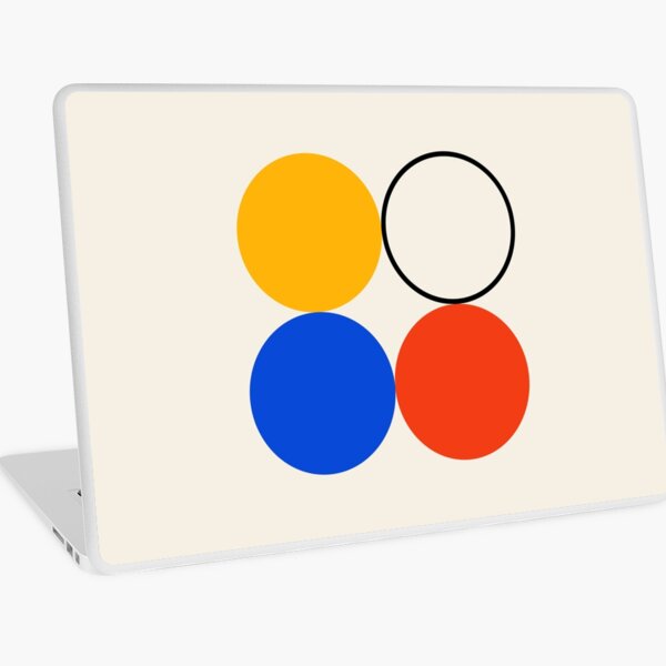 Item preview, Bauhaus Circles Red Blue Yellow Black designed and sold by ahumbleconcept.