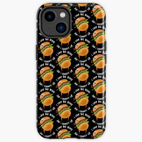 J'aime les gros pains et je ne peux pas mentir ! Dessin animé drôle de hamburger Coque antichoc iPhone