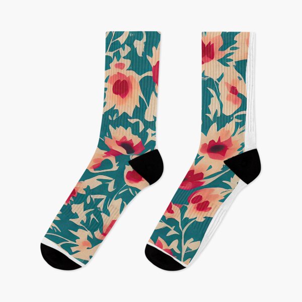 Artikelvorschau, Boho Floral AI Kunstdruck, moderne Wohndekoration, abstrakte Kunst, Boho Botanische Kunst, bunter Duschvorhang entworfen und verkauft von casaai.
