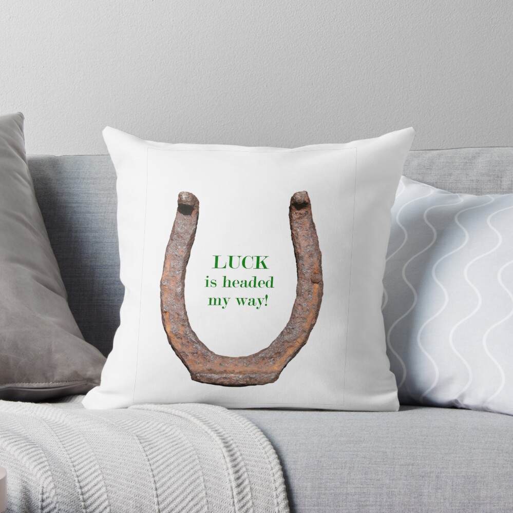 lucky-horseshoe-quote-for-good-luck-throw-pillow-for-sale-by