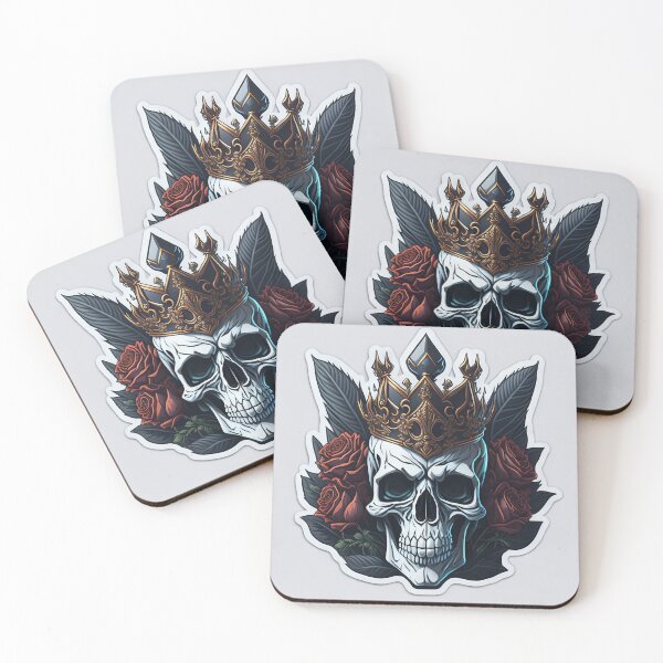 Item preview, Skulls and roses - love and death - sticker art designed and sold by ROBIN MACGREGOR.