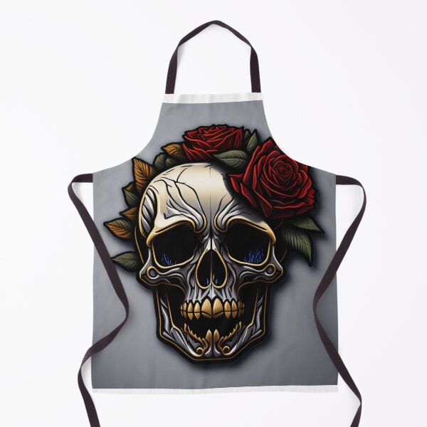 Item preview, Skulls and roses - love and death - sticker art designed and sold by ROBIN MACGREGOR.
