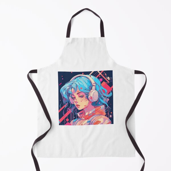 Artikelvorschau, Anime-Mädchen mit Kopfhörern, leuchtenden Farben, Minimalismus entworfen und verkauft von StrongSouls.