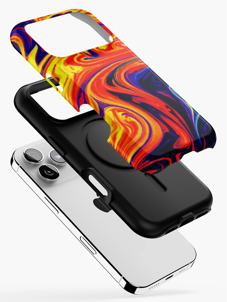 Thumbnail 2 of 4, iPhone Case, Exploring The Colorful Abstract Pattern designed and sold by Health And Fitness Posts e-Store.