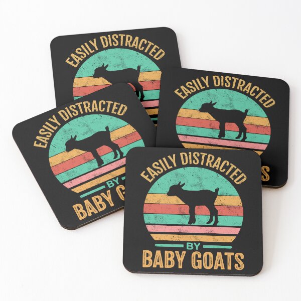 Item preview, Easily Distracted By Goats Retro Vintage Funny Goat Lover designed and sold by engsasa.