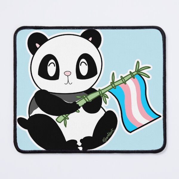Item preview, Trans* Pride Panda designed and sold by Art by Jessica Beroldi.