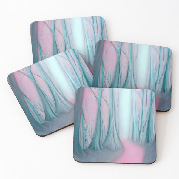 Item preview, Whimsical Trees and Pink Path: Original and Unique Soft and Glowing Art - Rare Find  designed and sold by Bridie  OBrien.