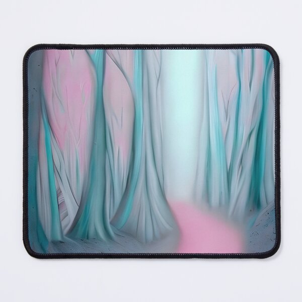 Item preview, Whimsical Trees and Pink Path: Original and Unique Soft and Glowing Art - Rare Find  designed and sold by Bridie  OBrien.