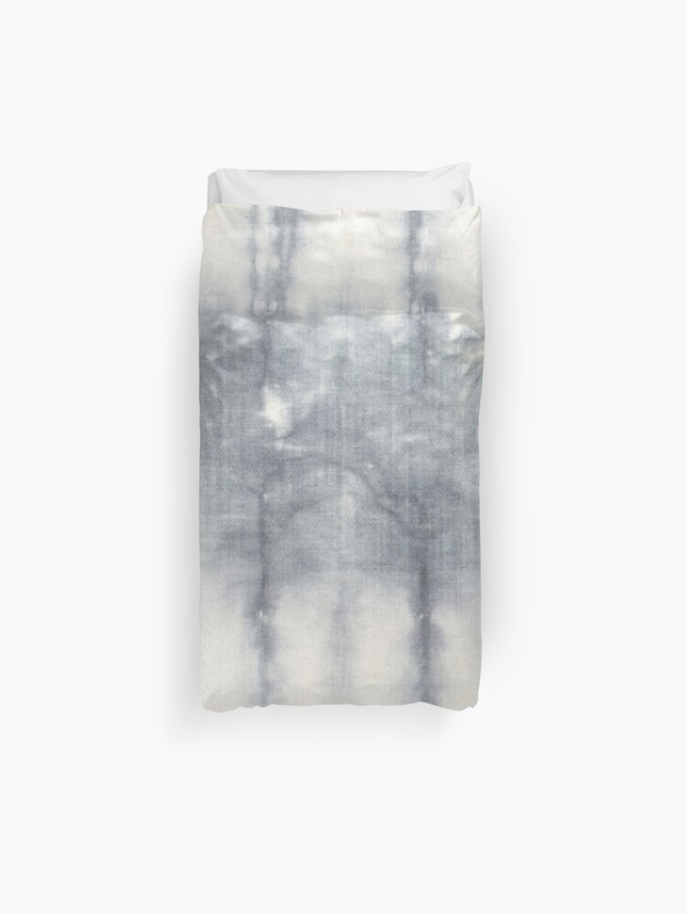 gray tie dye duvet cover