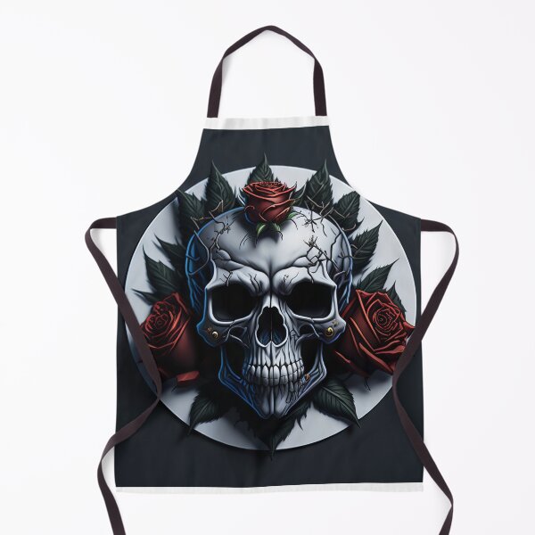 Item preview, Skulls and roses - love and death - sticker art designed and sold by ROBIN MACGREGOR.