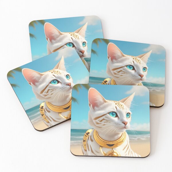 Item preview, Kitten Minou loves sun, sand and sea designed and sold by YuniaMiyu.