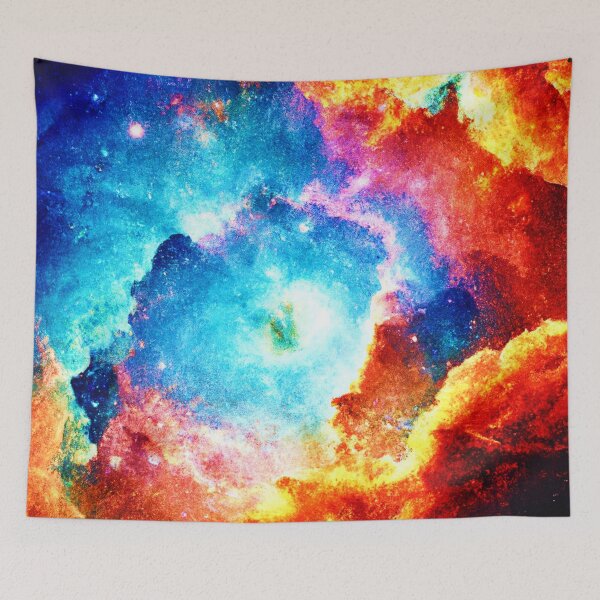 Item preview, Exploring Colorful Nebula Art designed and sold by Health And Fitness Posts e-Store.