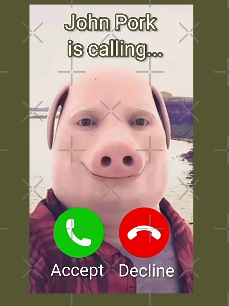 John Pork Is Calling Essential T-Shirt for Sale by MemesAndGiggles