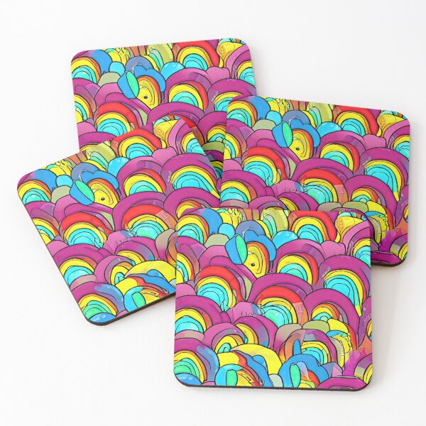 Artikelvorschau, Regenbogen, KI-Kunst, moderne Inneneinrichtung, bunt, Boho entworfen und verkauft von casaai.