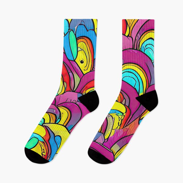 Artikelvorschau, Regenbogen, KI-Kunst, moderne Inneneinrichtung, bunt, Boho entworfen und verkauft von casaai.