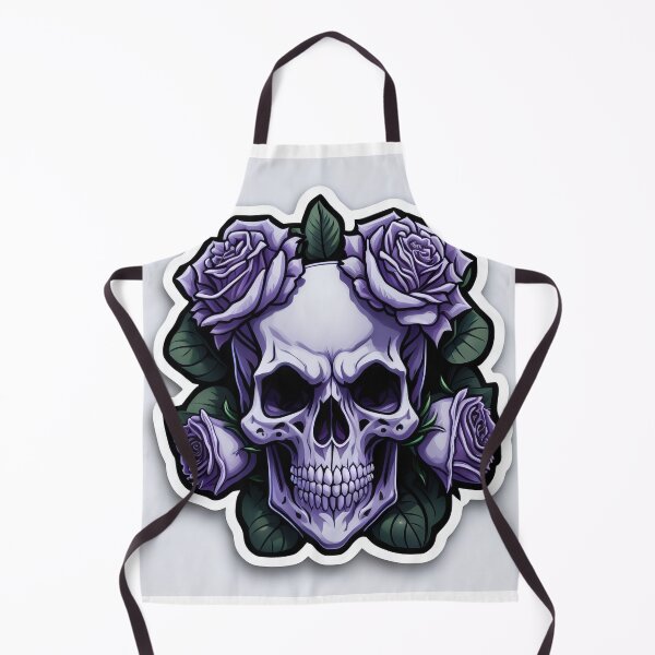 Item preview, Skulls and roses - love and death - sticker art designed and sold by ROBIN MACGREGOR.