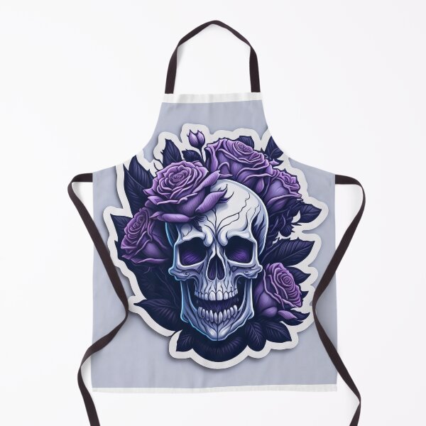 Item preview, Skulls and roses - love and death - sticker art designed and sold by ROBIN MACGREGOR.