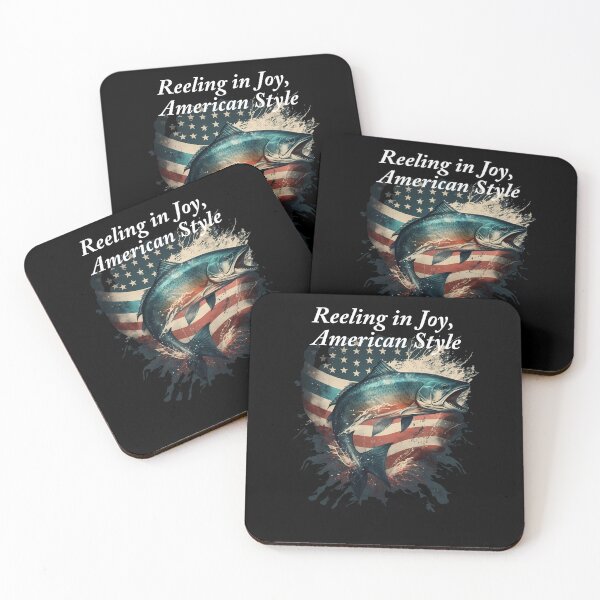 Item preview, Fishing American flag Reeling in Joy, American Style designed and sold by Teescount.
