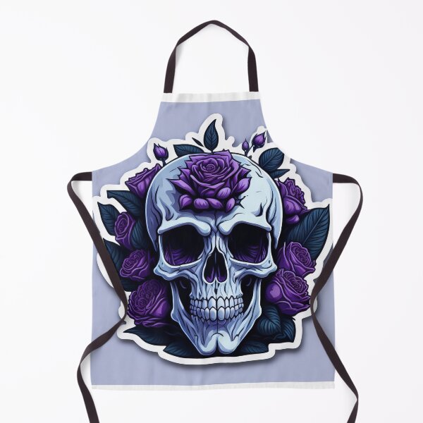 Item preview, Skulls and roses - love and death - sticker art designed and sold by ROBIN MACGREGOR.