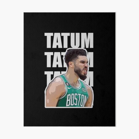 Jayson Tatum Boston Celtics Jersey Art Board Print by SAYIDOWjpg