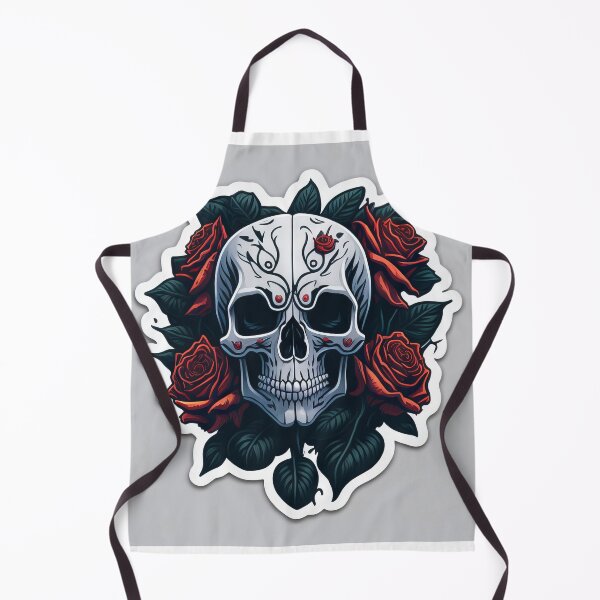 Item preview, Skulls and roses - love and death - sticker art designed and sold by ROBIN MACGREGOR.