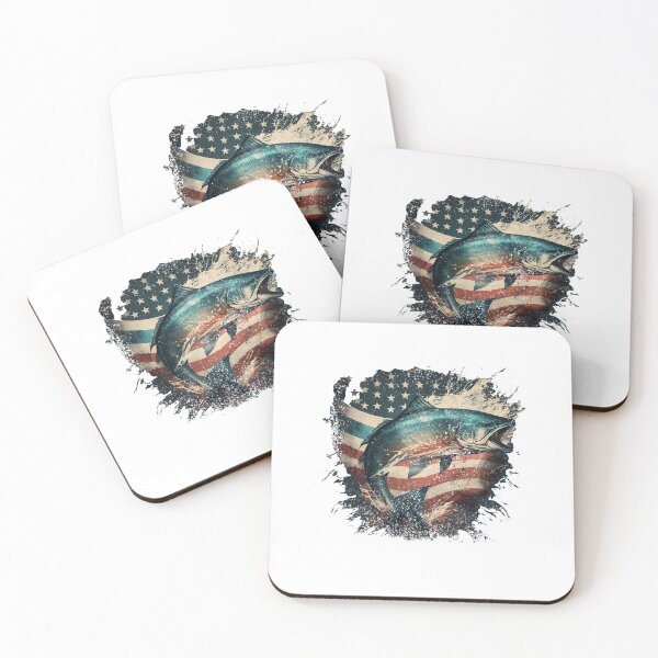 Item preview, Fishing American Flag designed and sold by Teescount.