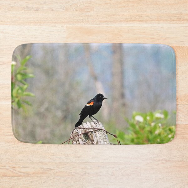 Item preview, Red Winged Blackbird On Post designed and sold by Deb Oppermann.
