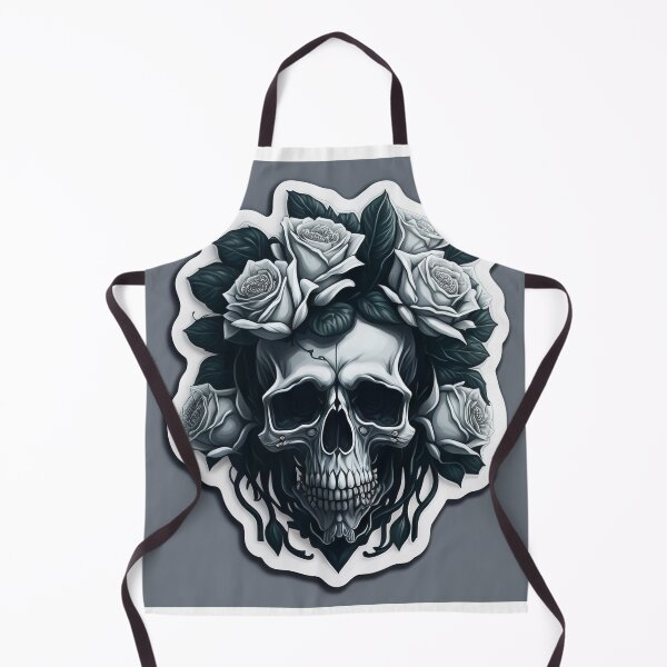 Item preview, Skulls and roses - love and death - sticker art designed and sold by ROBIN MACGREGOR.