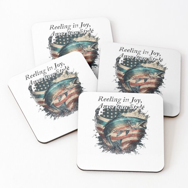 Item preview, Fishing American flag Reeling in Joy, American Style designed and sold by Teescount.