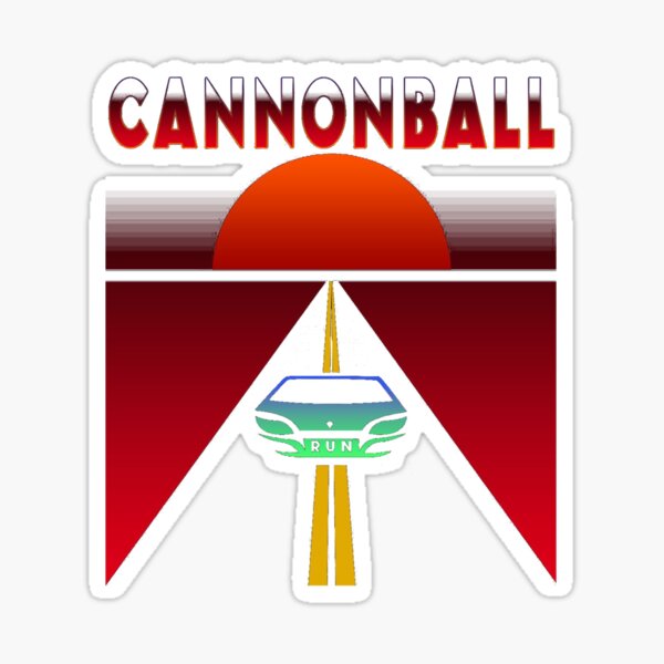 The Cannonball Run Sticker for Sale by silkdegreestees