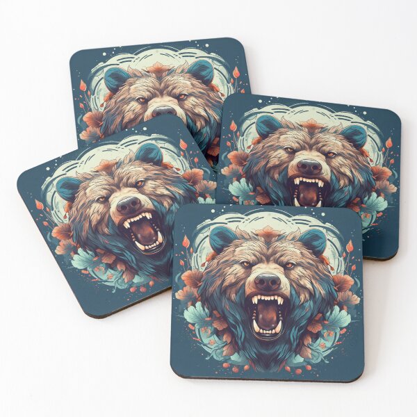 Item preview, Guardian of the Wild: The Majestic Grizzly Bear designed and sold by Bee Happy Creative™.