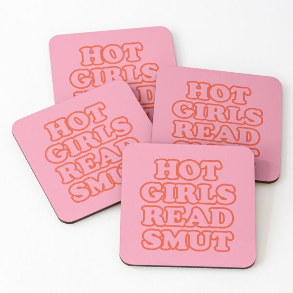 Item preview, hot girls read smut - pink and orange designed and sold by catdiasart.