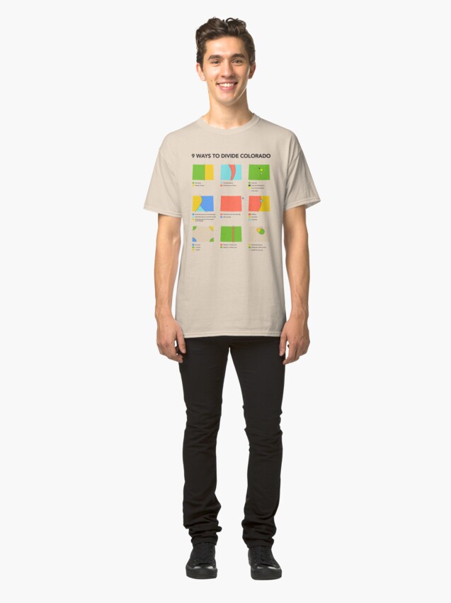 Alternate view of 9 Ways to Divide Colorado - Clothing Classic T-Shirt