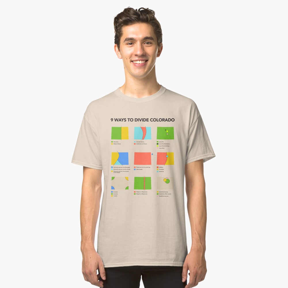 9 Ways to Divide Colorado - Clothing Classic T-Shirt