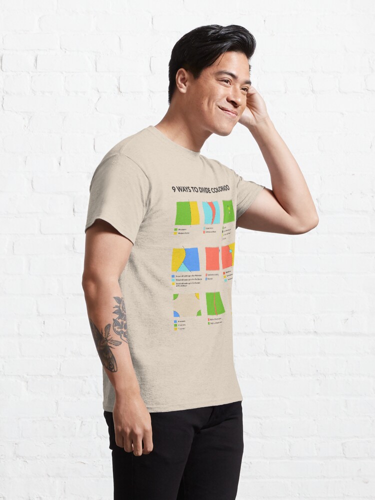 Alternate view of 9 Ways to Divide Colorado - Clothing Classic T-Shirt