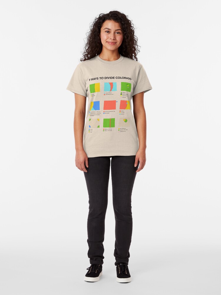 Alternate view of 9 Ways to Divide Colorado - Clothing Classic T-Shirt