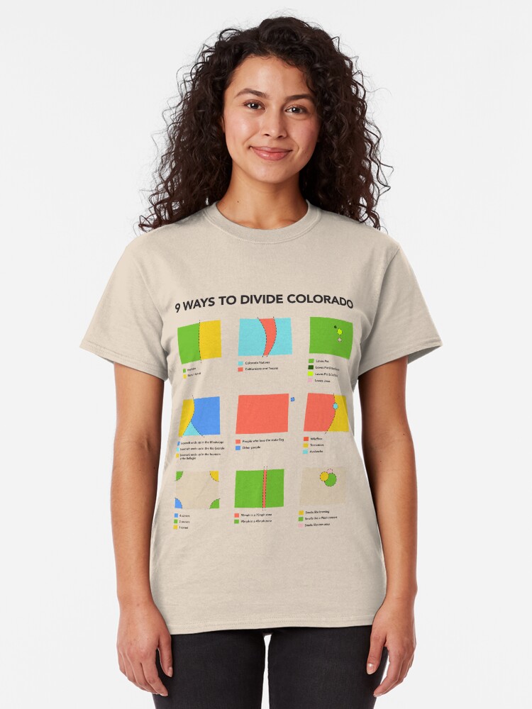 Alternate view of 9 Ways to Divide Colorado - Clothing Classic T-Shirt