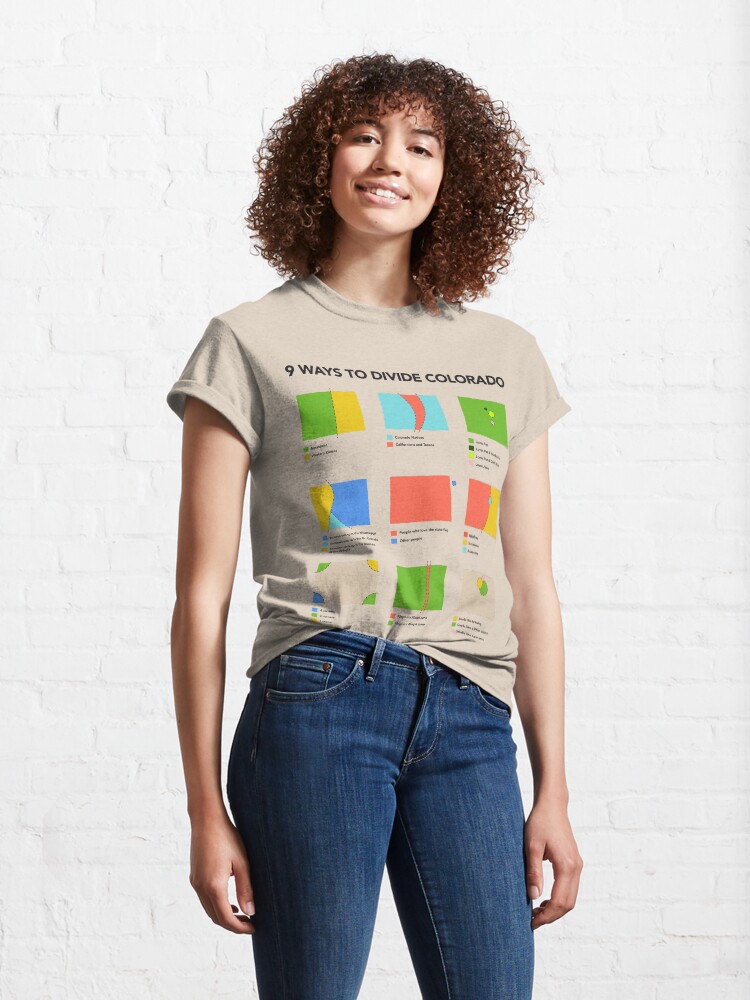 Alternate view of 9 Ways to Divide Colorado - Clothing Classic T-Shirt